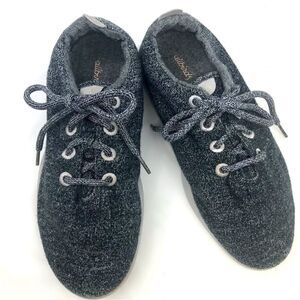 Allbirds Mottled Gray Black Wool Runner Lace Up Athletic Women’s Sneakers